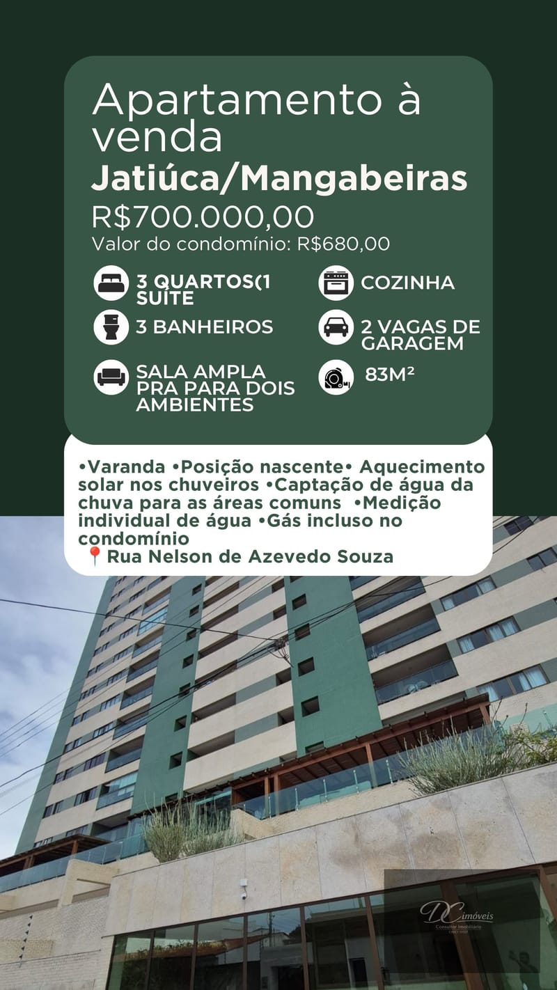 Apartamento 3/4, Mangabeiras - 1